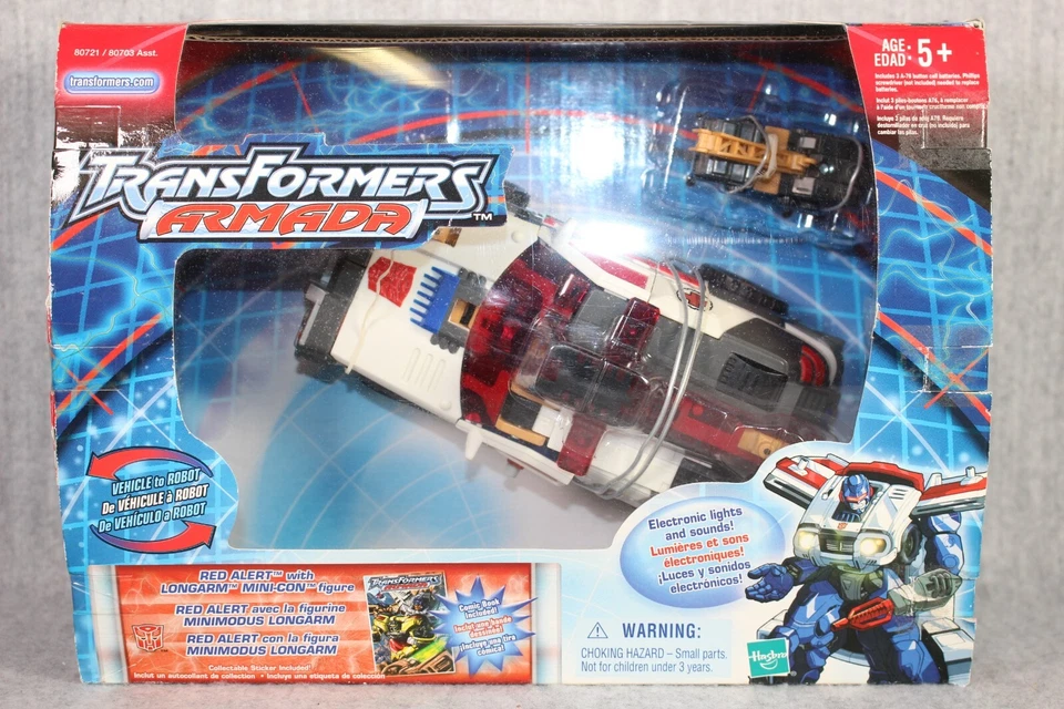 TRANSFORMERS Armada Red Alert Hasbro 2002 Longarm Mini-Con Open Box Figure Used - Bild 2 von 4
