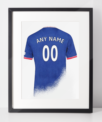 PSG Football Shirt Poster 