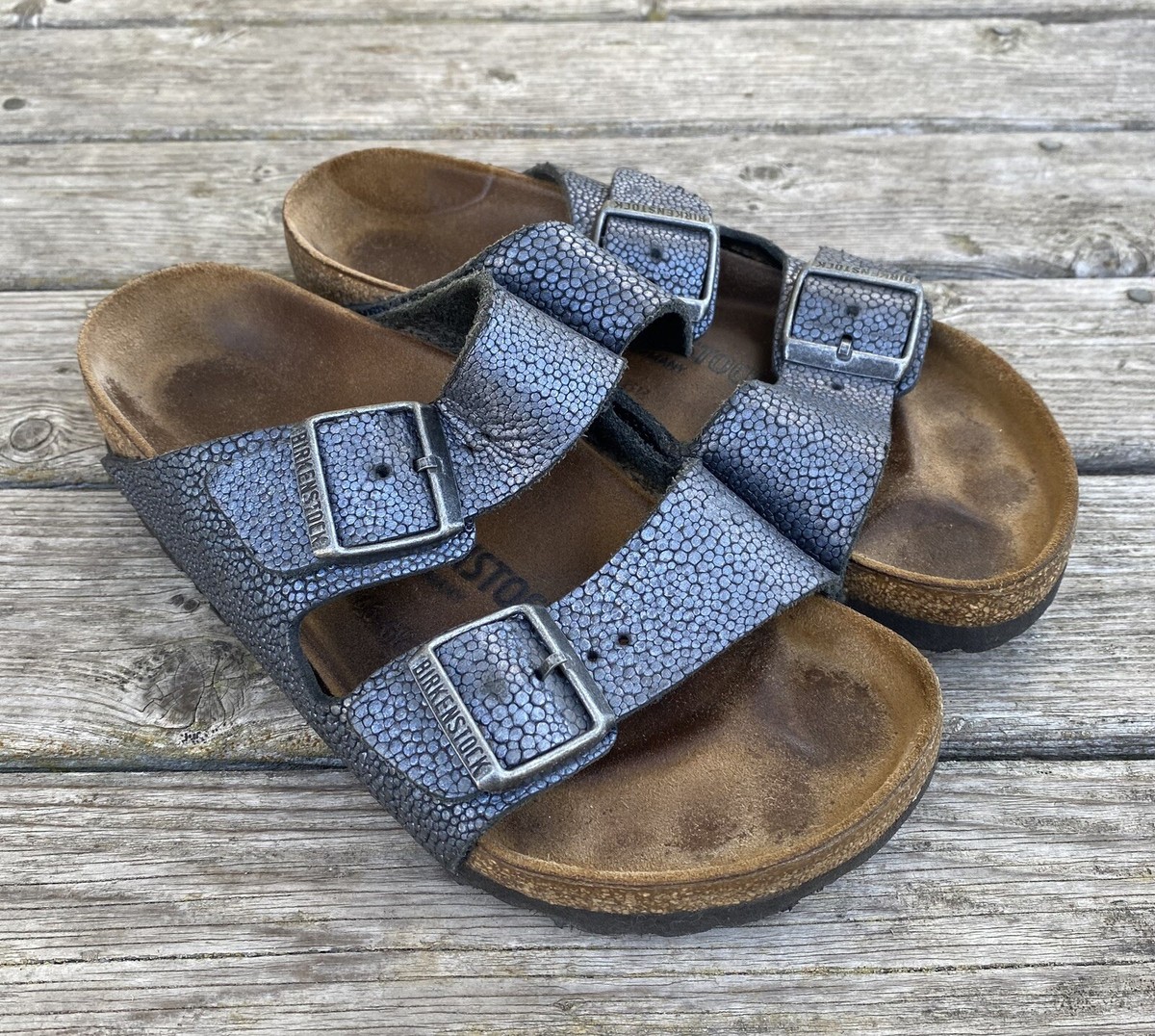 サンダル・ミュール BIRKENSTOCK ARIZONA - Slipper sandal Arizona Chunky Suede Leather Warm Sand | BIRKENSTOCK