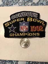 Parche 3 del Super Bowl XXVII Cowboys 1992. 1/2 X 4.  Vintage. Parche.  NFL