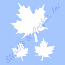MAPLE STENCIL LEAF ASSORTED SIZES PAINT ART CRAFT STENCILS TEMPLATE NEW 6" X 5"