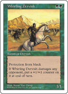 1x Whirling Dervish Fifth Edition  MTG Magic the Gathering 