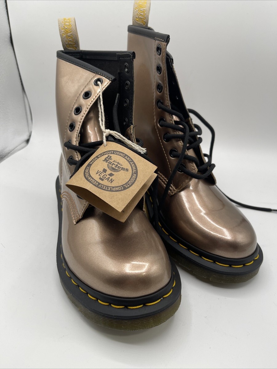 Dr Martens Vegan Rose Gold Boots 1460 Boots Uk5 Women's (nb21