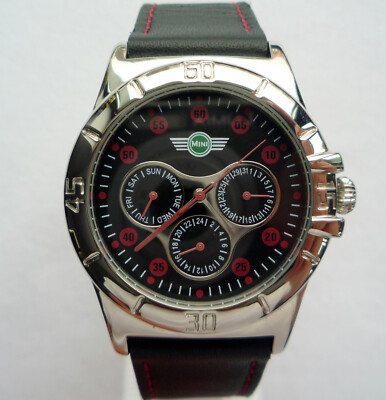 MINI John Cooper Works S JCW Racing Sport Car Accessory Red Chili Design Watch