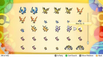 Pokemon Let's Go Pikachu/Eevee PICK ANY x1 SHINY ALL KANTO