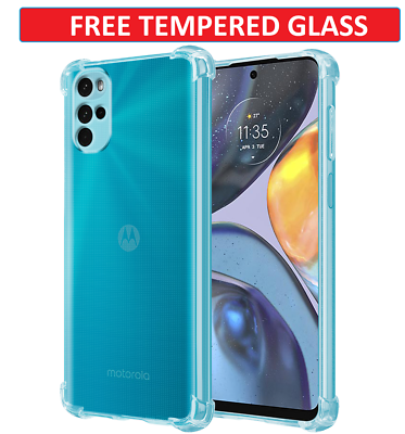 Per Motorola Moto G22 G62 G82 5G Custodia Sottile Trasparente Silicone Antiurto