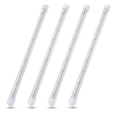 4pcs 12V Car Interior Light Bar 48 LEDs Lights Strip Tube for RV Camper Trailer