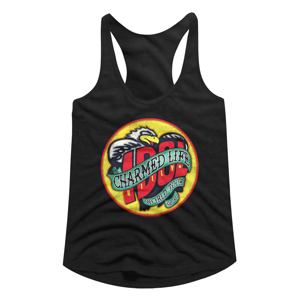 Billy Idol Charmed Life World Tour 90-91 Womans Tank Sleep Shirt