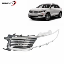 Front Bumper Grille Assembly Driver Left Side Fit For Lincoln Mkx 2016-2018 ABS