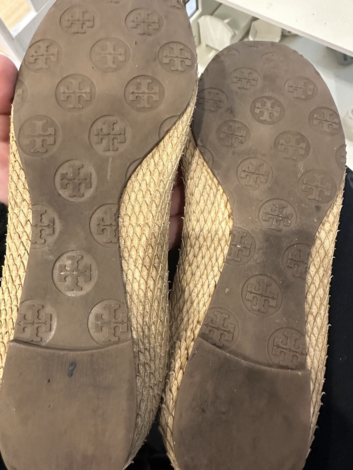 Tory Burch Reva Python Snake Texture Embossed Log… - image 2