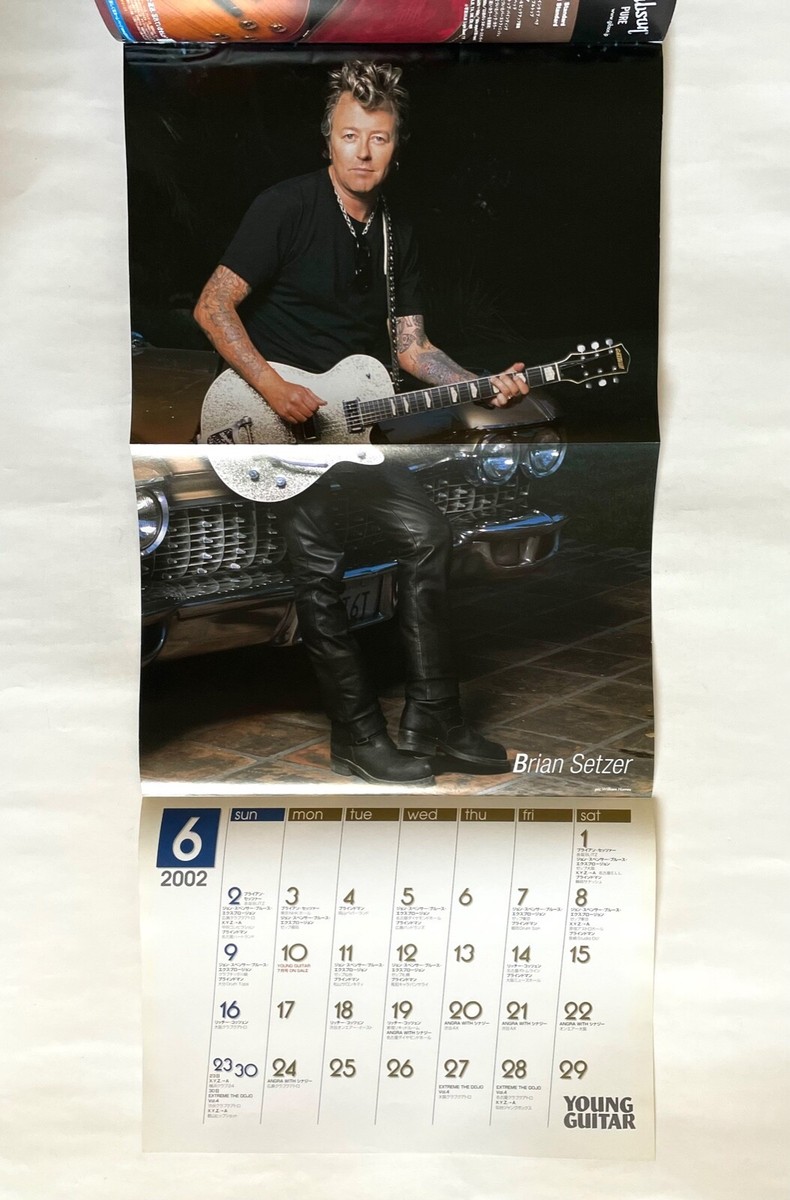 BRIAN SETZER YOUNG GUITAR JAPAN MAGAZINE 06/2002 w/DVD