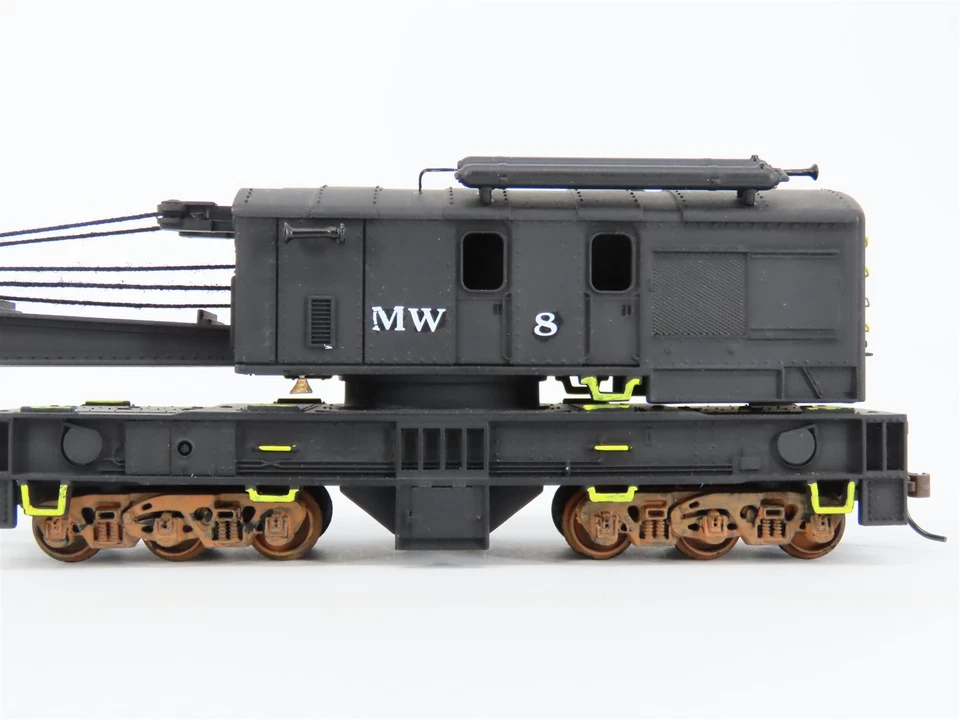 HO Scale MEHANO MW Maintenance of Way Wreck Crane #8 - Custom - Image 3 of 4