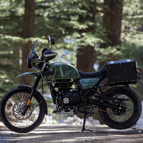 BLACK ADVENTURE PANNIERS FOR ROYAL ENFIELD HIMALAYAN 450 FITS 1990276 - Picture 6 of 7