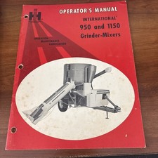 I H 950 & 1150 Grinder-Mixers Operator Manual Original-1 083 426 R1. 11-69