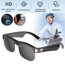 Smart Glasses, Polarized BT Sunglasses Built-in Speakers Mic for Driving Cycling