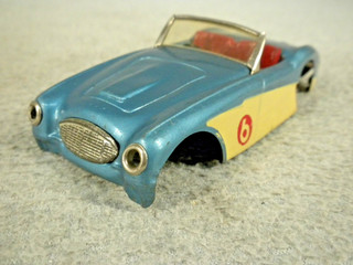 Scalextric early tinplate MM/C53 Austin Healey Slot Car Body #6 scarce