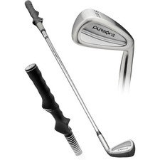 Right-Handed Golf Training Aid Swing Trainer with Small Club Head Molded Gri