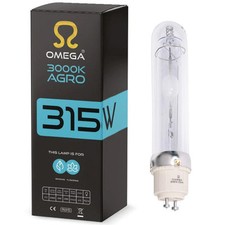 Omega 315W CDM Ceramic Metal Halide Grow Lamp (3000K) – Full Spectrum for Flower