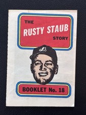 1970 Topps Rusty Staub Booklets Montreal Expos #18