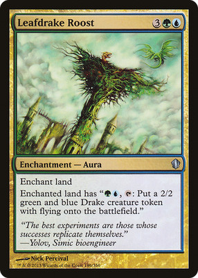 Leafdrake Roost #196 (LP) Commander 2013 C13 Magic MTG