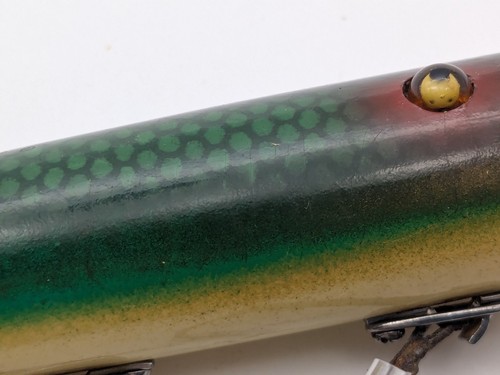 Heddon 8509D Head-On Basser Fishing Lure Green Scale 1920s-4" Long-Free Shipping - Picture 12 of 16