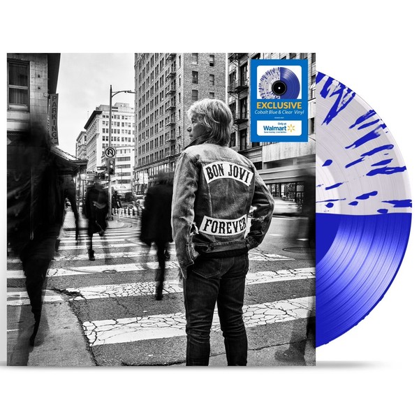 BON JOVI FOREVER VINILO SPLIT AZUL Y TRANSPARENTE USA WALMART EXCLUSIVO LTD LP *MARCA*