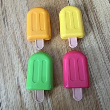 Leap Frog Scoop and Learn Ice Cream Cart Replacement Part Popsicles Set Of 4