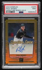 2024 Panini Donruss Signature Series Gold 10/10 Paul Skenes PSA 9 MINT Auto ok2