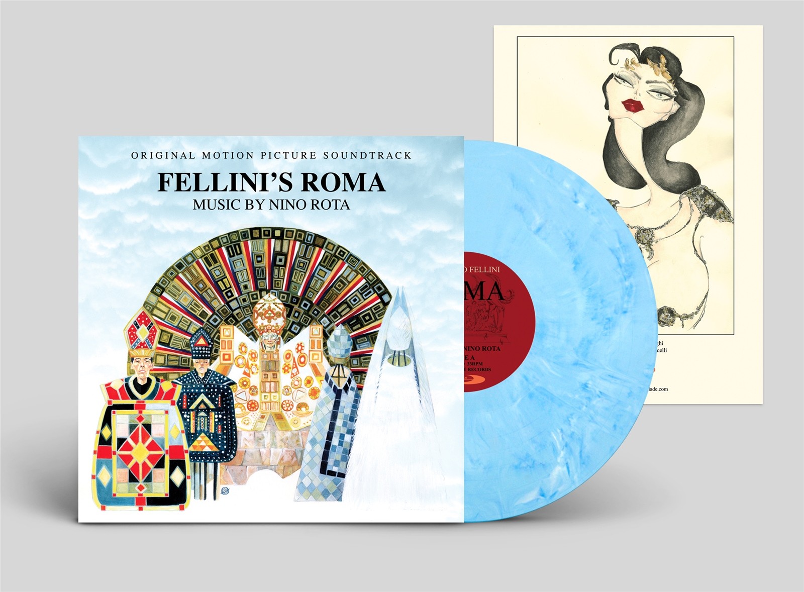 NINO ROTA Fellini’s ROMA O.S.T. LIMITED LP BLUE VINYL 2019