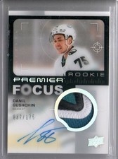 2023-24 Upper Deck Premier Danil Gushchin Focus Rookie AutoPatch #PFR-DG 037/175