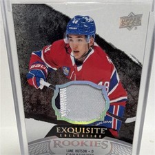 24-25 Upper Deck Black Diamond Exquisite Rookie Lane Hutson RP-LH Canadiens