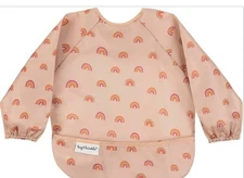 Tiny Twinkle Mess Proof Baby Bib,Waterproof Smock Baby Bib for Eating