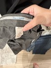 Haggar No-Iron Men's Gray Dress Pants 36W Regular Straight Flat Front Cuffed — photo 3