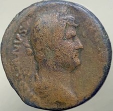 Ancient Roman Coin 117-138AD Emperor Hadrian Genuine Coin As Rome