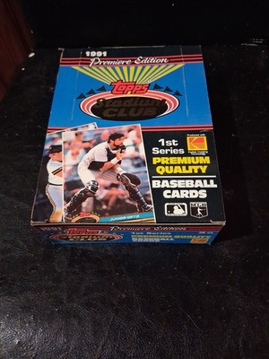 1991 Topps Stadium Club Series 1 Baseball Wax Box Fresh From Case - 36 Packs