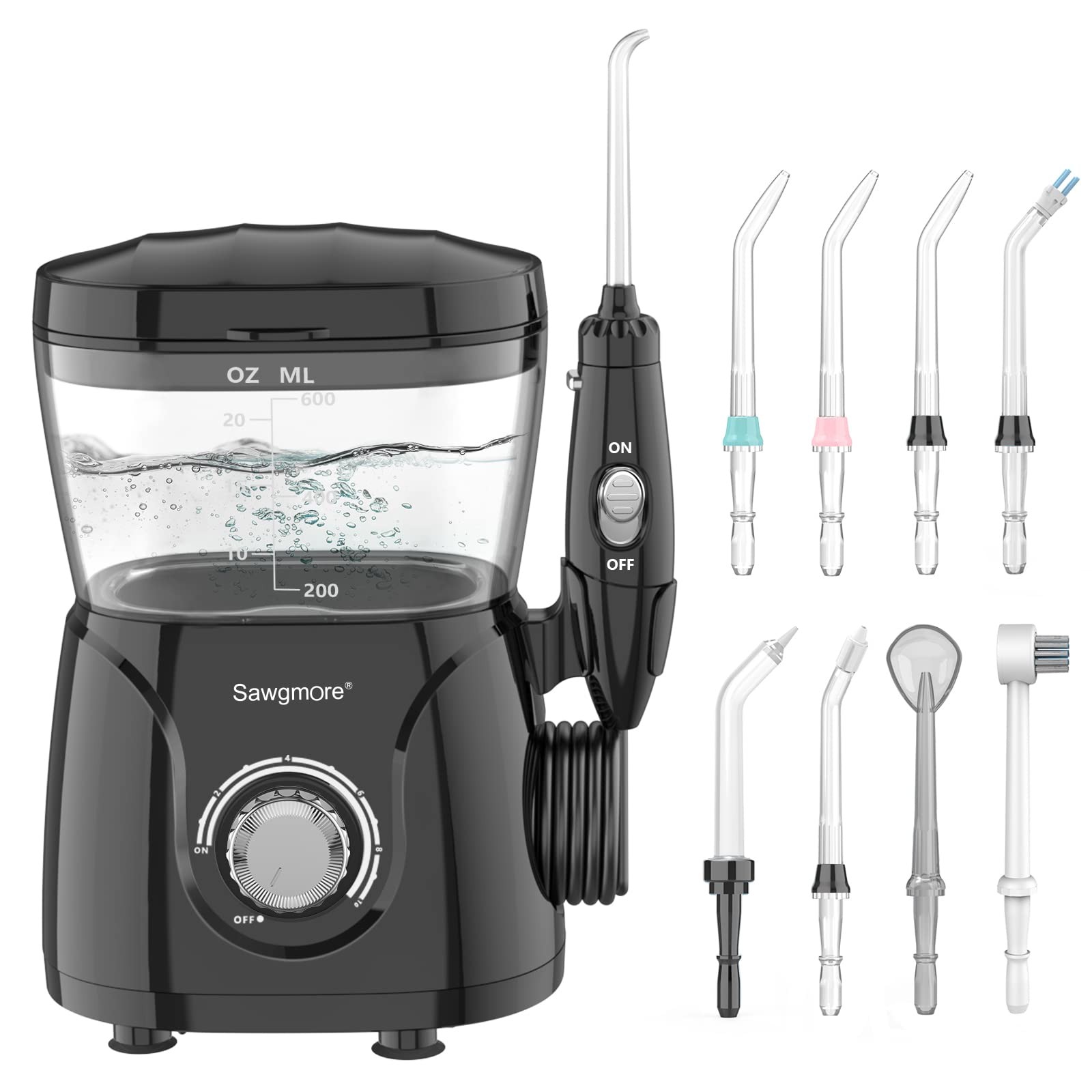 Irrigatore Orale Professionale Sawgmore - 1700 Impulsi/Min e 10 Livelli