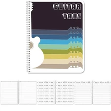Guitar Tablature Notebook - 120 Pages, 8.5x11 Tabs Journal - Music Tabs USA