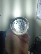 Decrotive Clear Glass Sphere Ball Paperweight