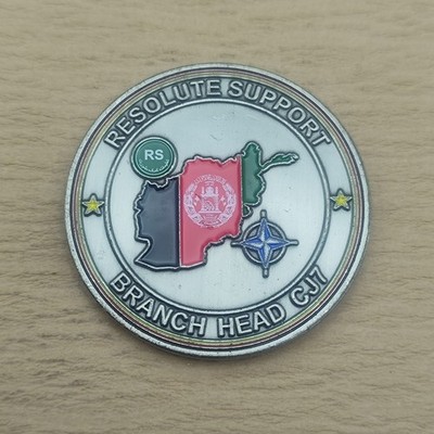 Resolute Support Branch Head Cj7 Brig Gen Michael Bartscher for Excellence Coin