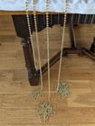 Gold bead ball chain garland- 15 metres . Christmas decoration or costume jewels