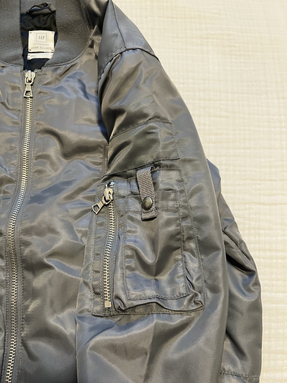 Gap x John Elliott GQ Patchwork Flight Bomber Jac… - image 4