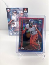 2025 Topps Chrome Pat Surtain II #93 Red/White/Blue Refractor Broncos