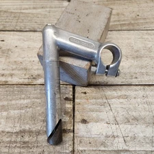 1980s  Gran Compe 90mm Drop Road Stem 25.4 Clamp 22.2 Quill Silver Eroica