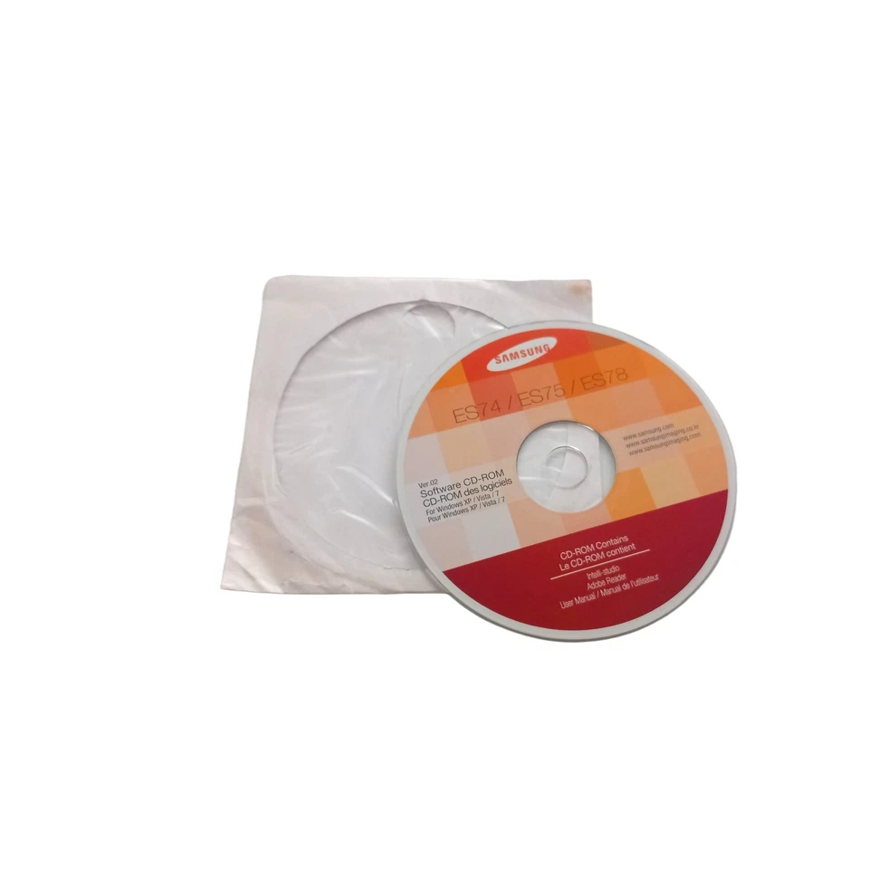 Samsung ES74/ES75/ES78 Software CD-ROM Disc Ver.02 Intelli-studio Used - Image 3 of 4