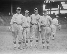 Jake Daubert ,George Cutshaw ,Mike Mowrey ,Ivy Olson 8X10 Photo Brooklyn Dodgers