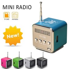Portable USB Mini FM Radio Digital Speakers Music Player Support TF/SD CardWe