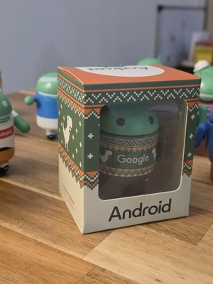 Rare Android Mini Collectible - Holiday Sweater Edition - New In Box (Google...