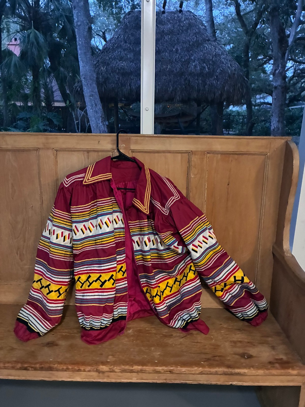 Early 1990's Seminole Patchwork Lined Jacket Larg… - image 3