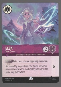 Disney Lorcana Fabled ELSA Snow Queen Epic Foil #210/204