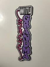 Memories With Grandma Handmade Scrapbook Title Die Cut Paper Pieced